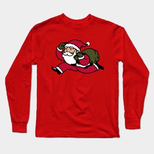 Santa Claus Shirt Monopoly Mascot Long Sleeve T-Shirt